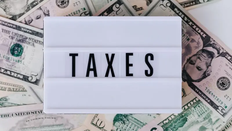 Business finances and tax paperwork